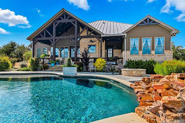 3 Acres of Residential Land with Home for Sale in Spring Branch, Texas