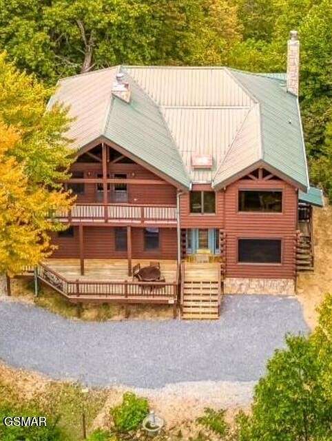 5.77 Acres of Land with Home for Sale in Sevierville, Tennessee