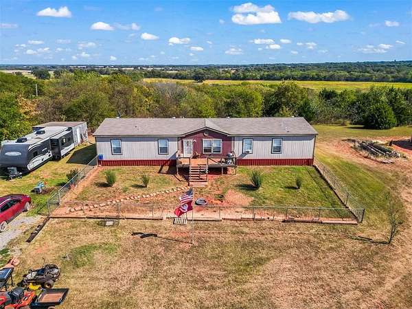 20.3 Acres of Land with Home for Sale in Chandler, Oklahoma