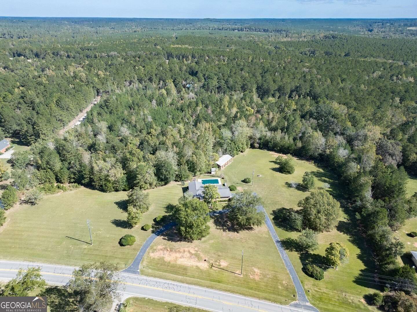 12.6 Acres of Land with Home for Sale in Monticello, Georgia