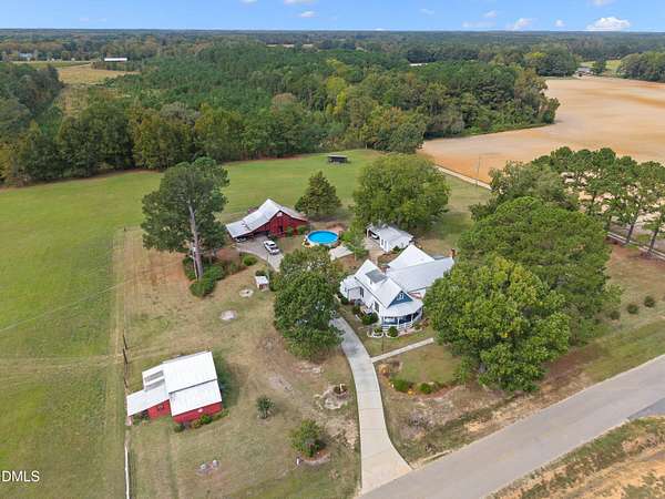 9.44 Acres of Land with Home for Sale in Selma, North Carolina