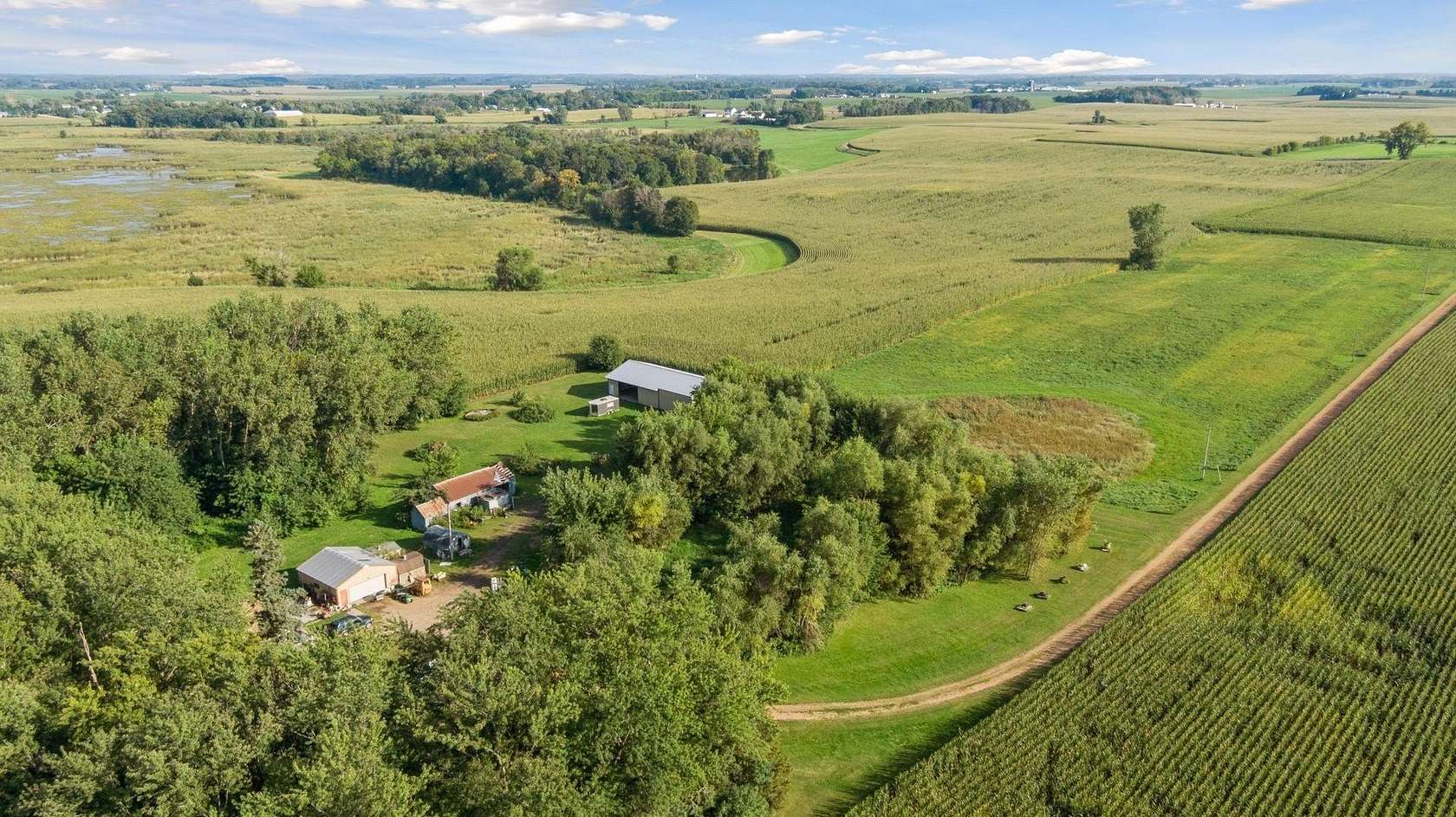 9.9 Acres of Land with Home for Sale in New Prague, Minnesota