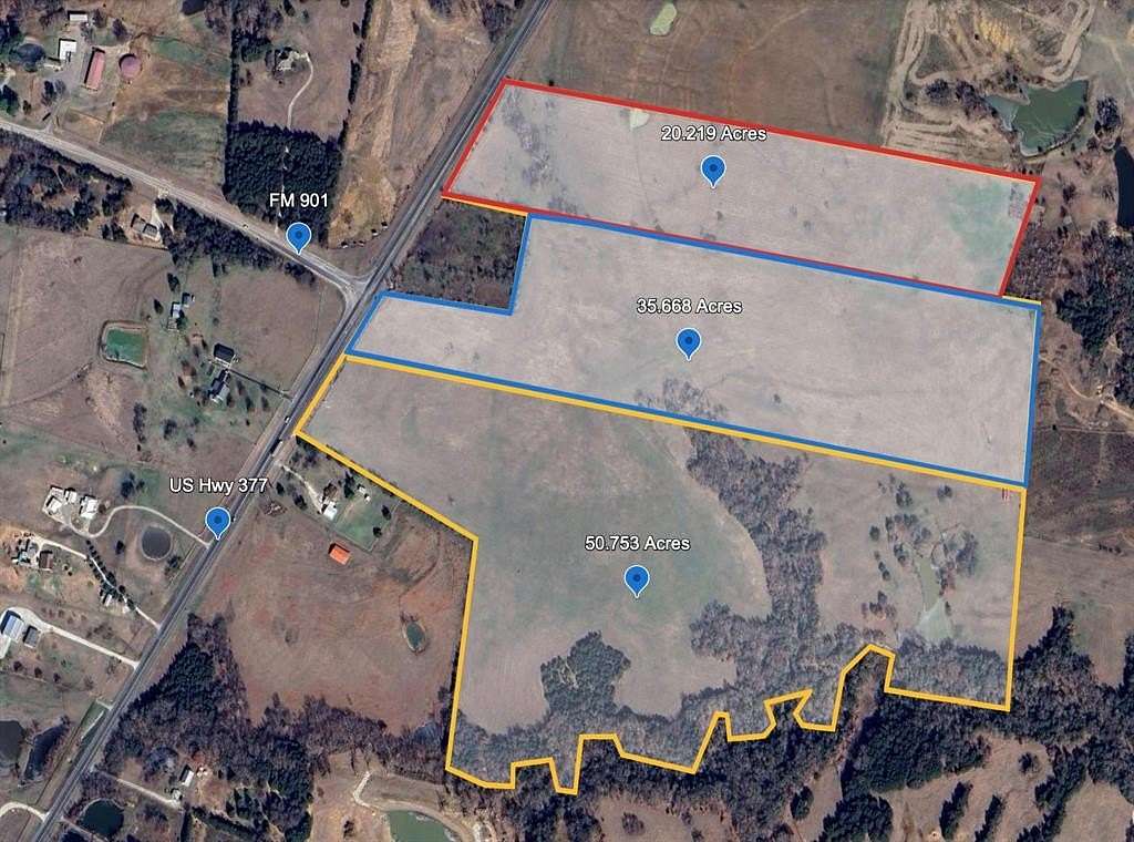 50.8 Acres of Agricultural Land for Sale in Gordonville, Texas