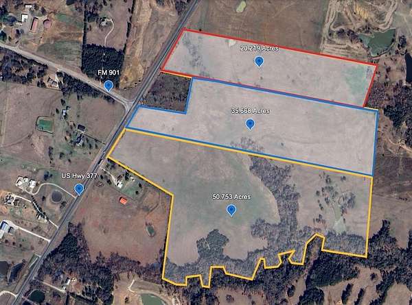 50.8 Acres of Agricultural Land for Sale in Gordonville, Texas