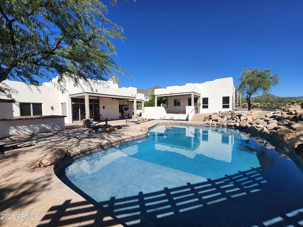 6.1 Acres of Residential Land with Home for Lease in Cave Creek, Arizona