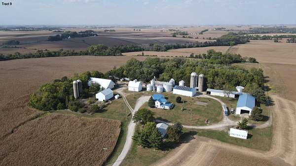 682 Acres of Land with Home for Auction in Alburnett, Iowa