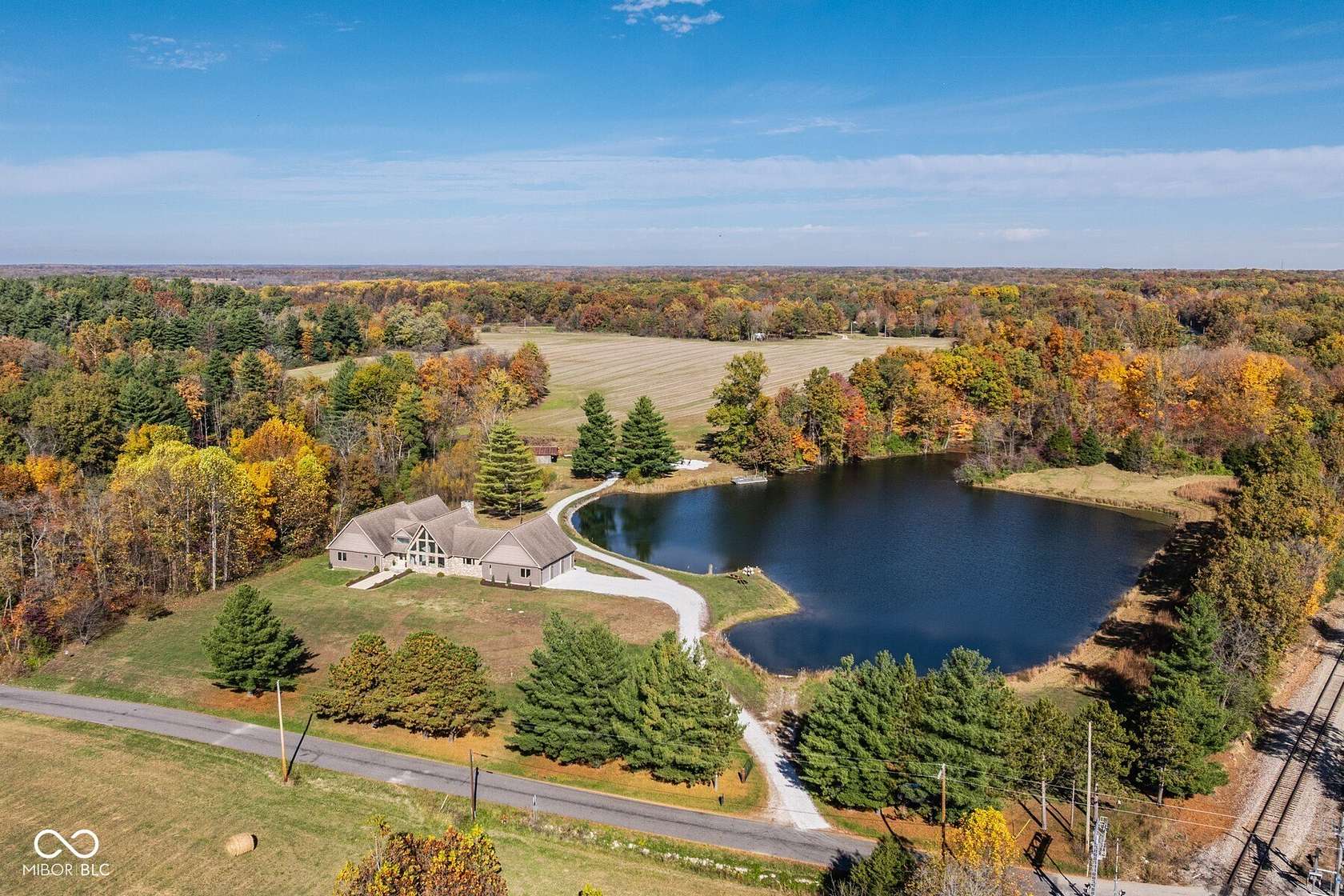 11.8 Acres of Land with Home for Sale in Jasonville, Indiana