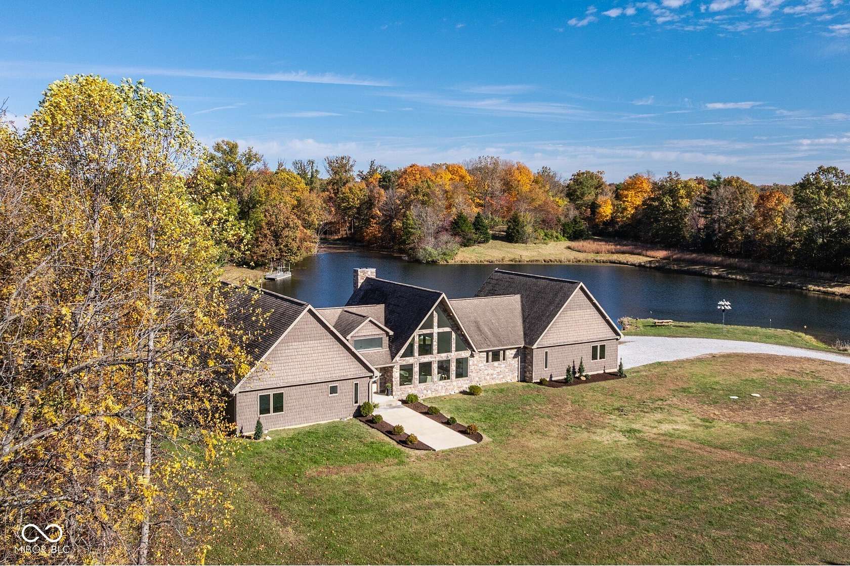 11.8 Acres of Land with Home for Sale in Jasonville, Indiana