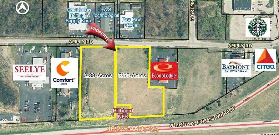 3.38 Acres of Land for Sale in Paw Paw, Michigan