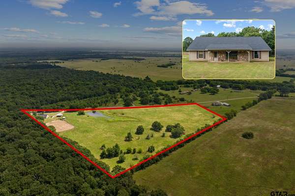 16 Acres of Land with Home for Sale in Mount Vernon, Texas
