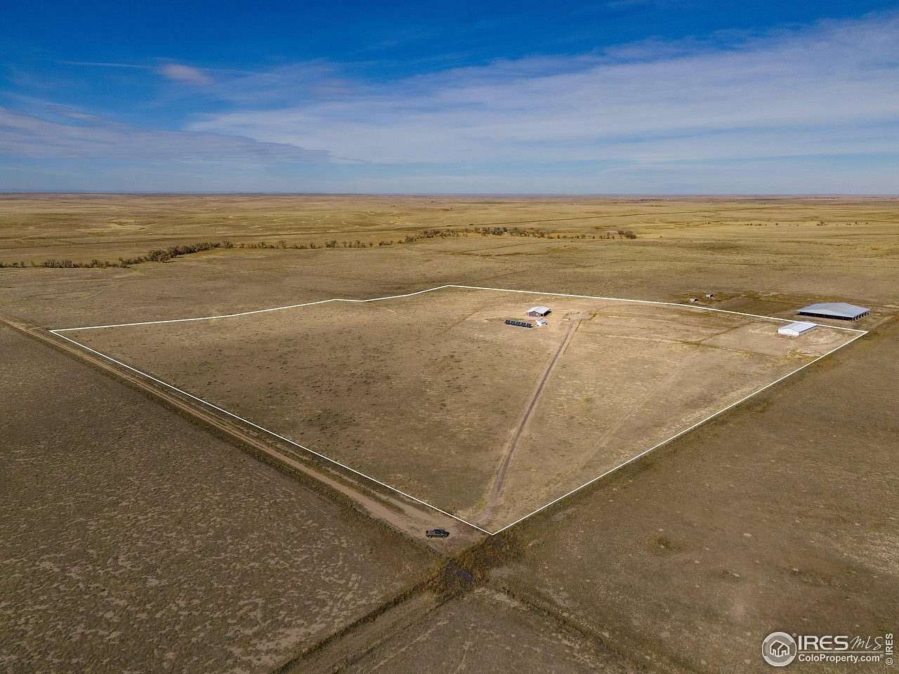 40 Acres of Agricultural Land with Home for Sale in Briggsdale, Colorado