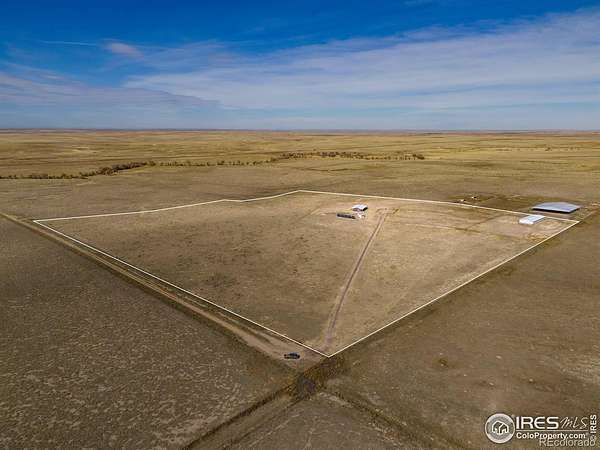 40 Acres of Agricultural Land with Home for Sale in Briggsdale, Colorado