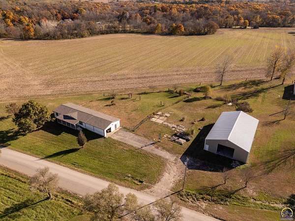 21.7 Acres of Agricultural Land with Home for Sale in Berryton, Kansas