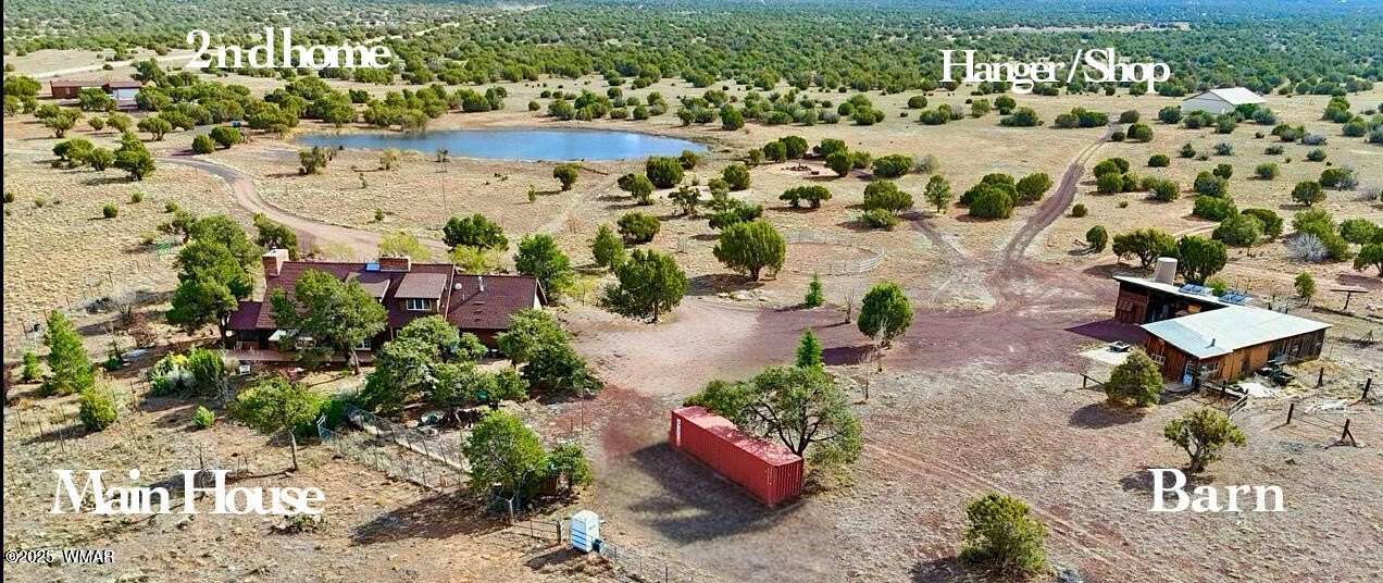 38.2 Acres of Recreational Land with Home for Sale in Concho, Arizona