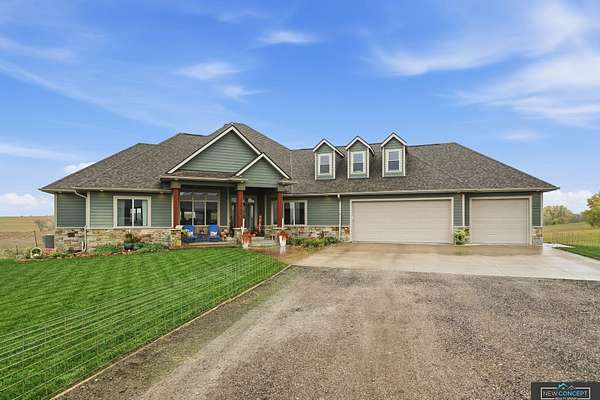 21.3 Acres of Land with Home for Sale in Denton, Nebraska