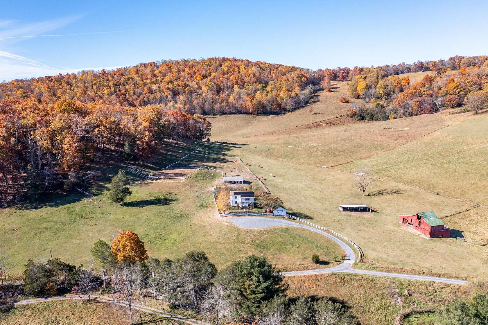 16.1 Acres of Land with Home for Sale in Lexington, Virginia