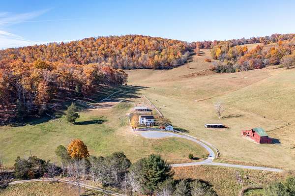 16.1 Acres of Land with Home for Sale in Lexington, Virginia