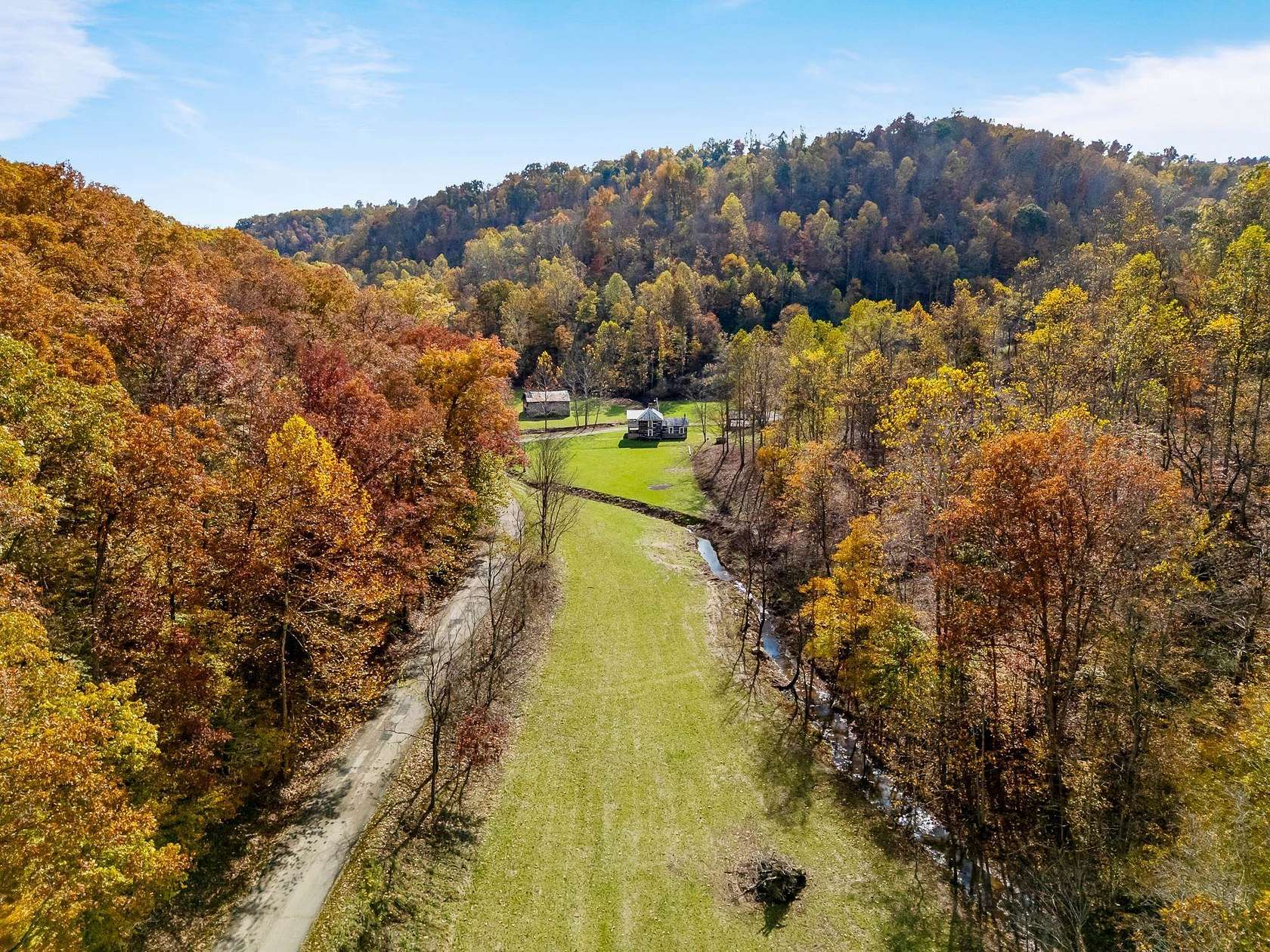 27.5 Acres of Recreational Land with Home for Sale in Salt Rock, West Virginia