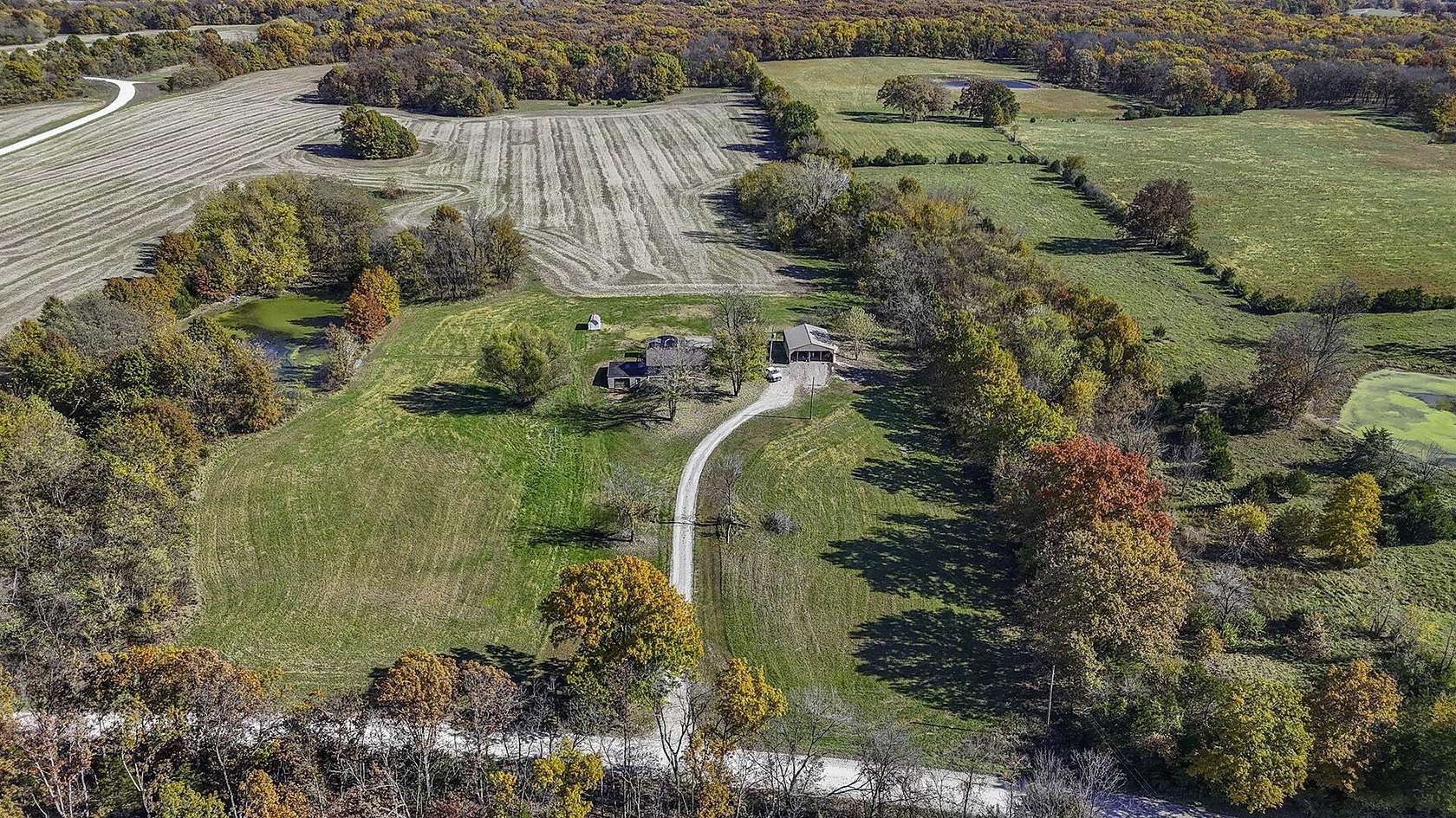 4.27 Acres of Residential Land with Home for Sale in Higbee, Missouri