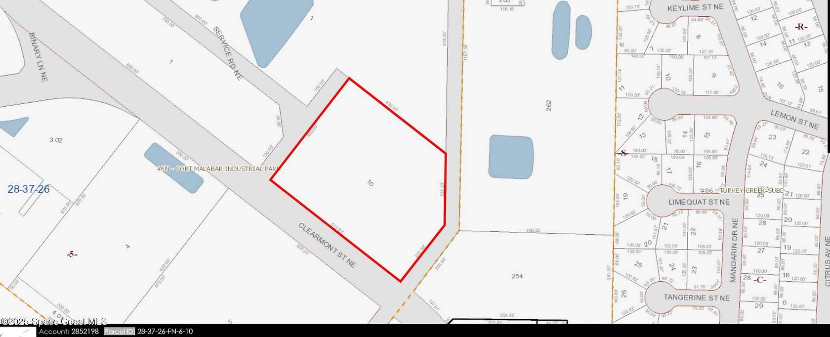 4.45 Acres of Commercial Land for Sale in Palm Bay, Florida