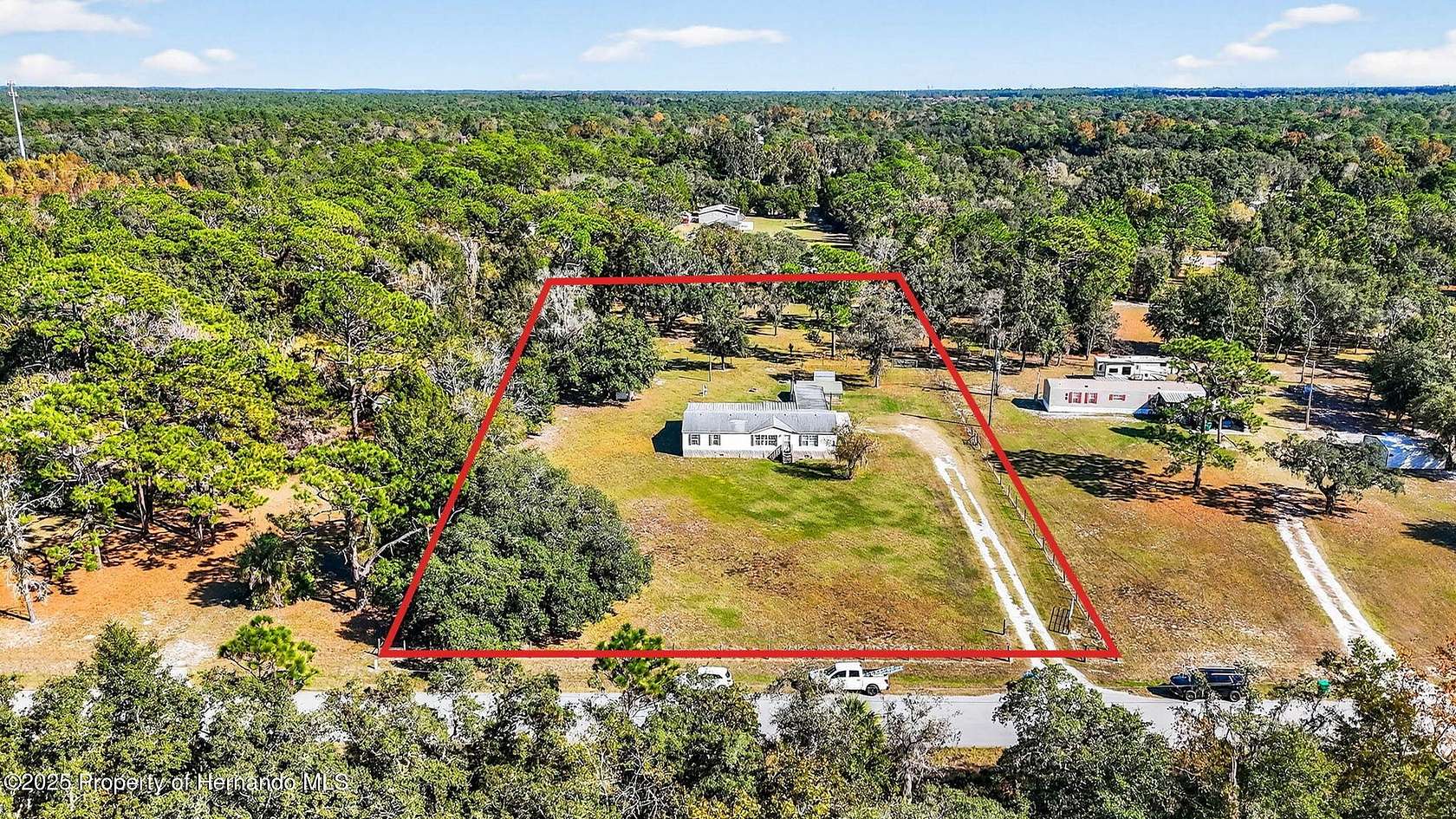 2 Acres of Residential Land with Home for Sale in Homosassa, Florida