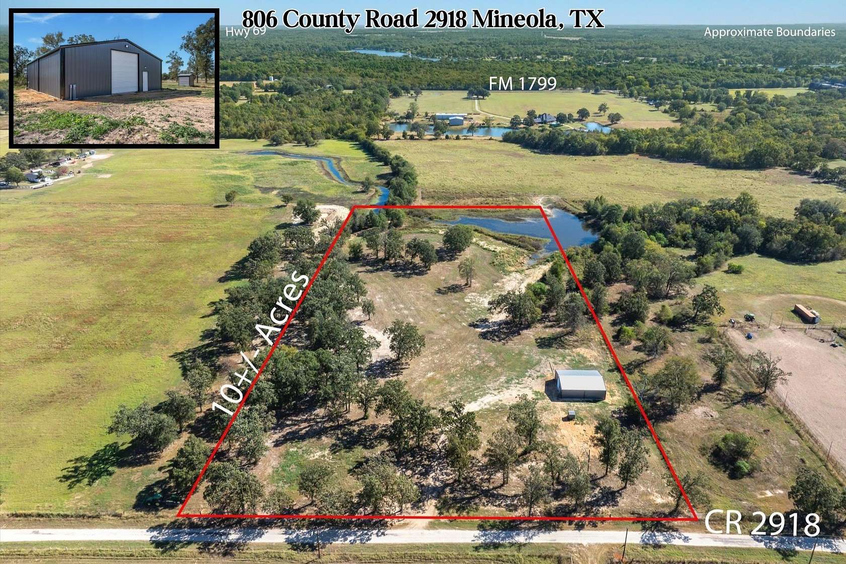 10 Acres of Land for Sale in Mineola, Texas