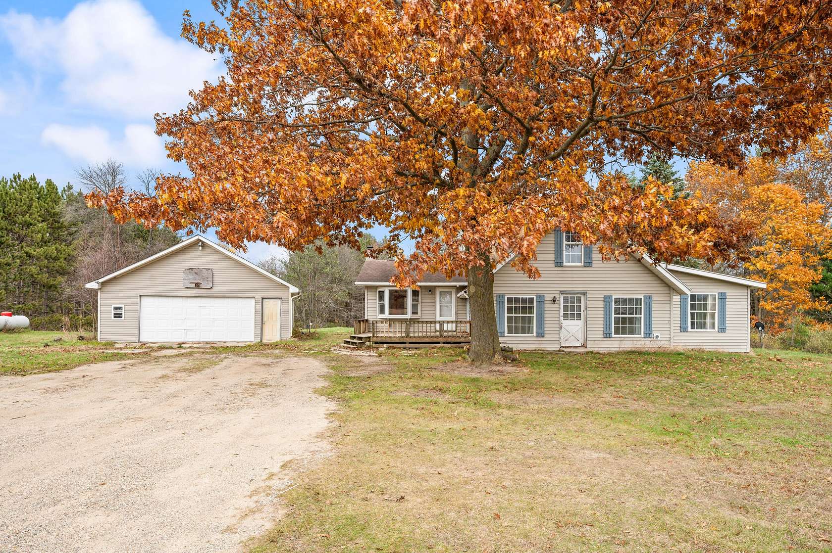 3 Acres of Residential Land with Home for Sale in Mecosta, Michigan