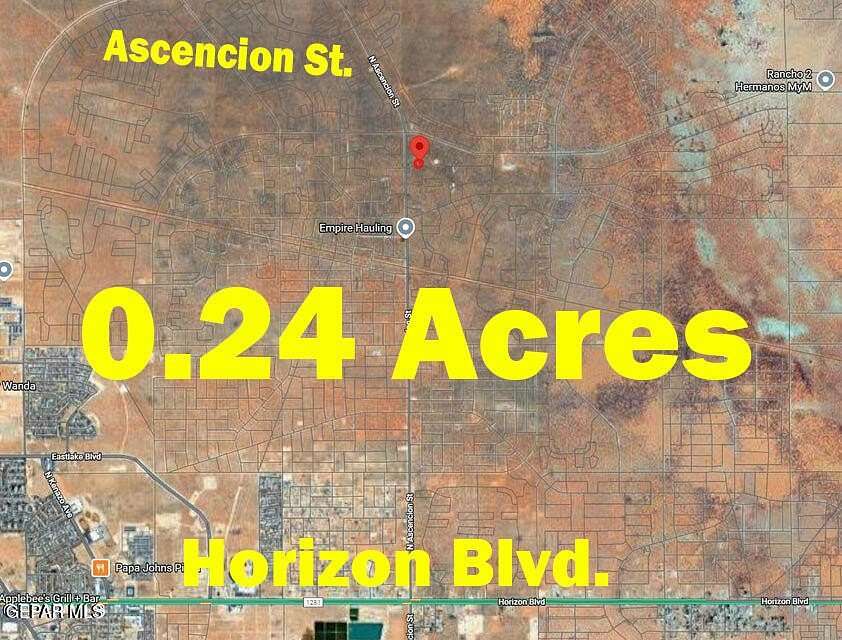0.24 Acres of Mixed-Use Land for Sale in Horizon City, Texas