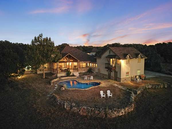 5 Acres of Residential Land with Home for Sale in Spring Branch, Texas