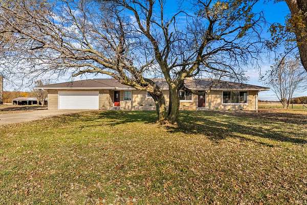 5.54 Acres of Land with Home for Sale in Bourbon, Indiana