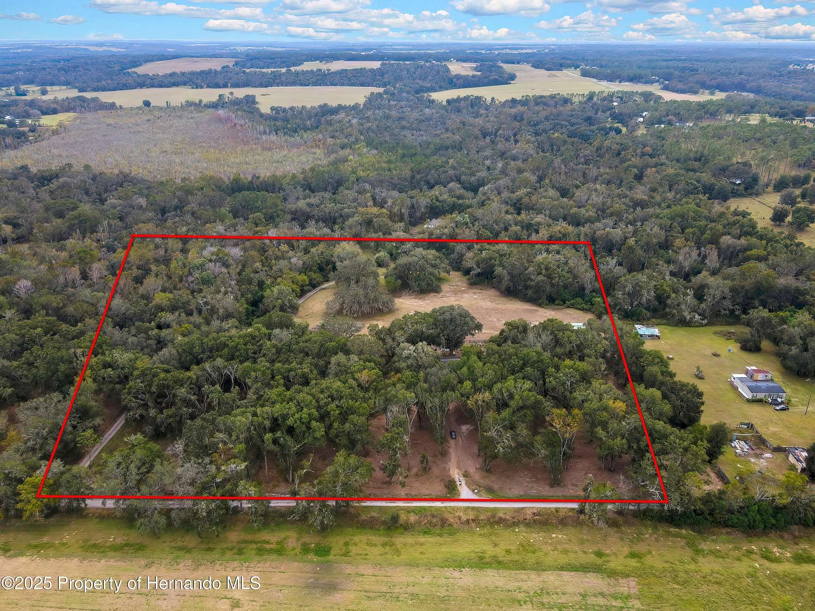 10 Acres of Land with Home for Sale in Brooksville, Florida