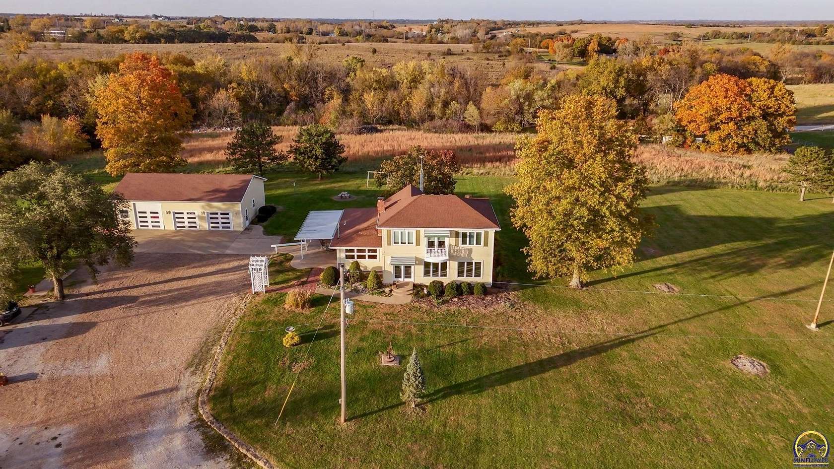 20 Acres of Recreational Land with Home for Sale in Topeka, Kansas