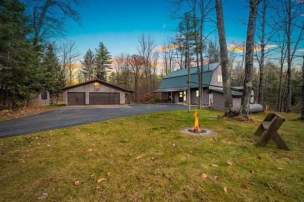60 Acres of Recreational Land with Home for Sale in Mountain, Wisconsin