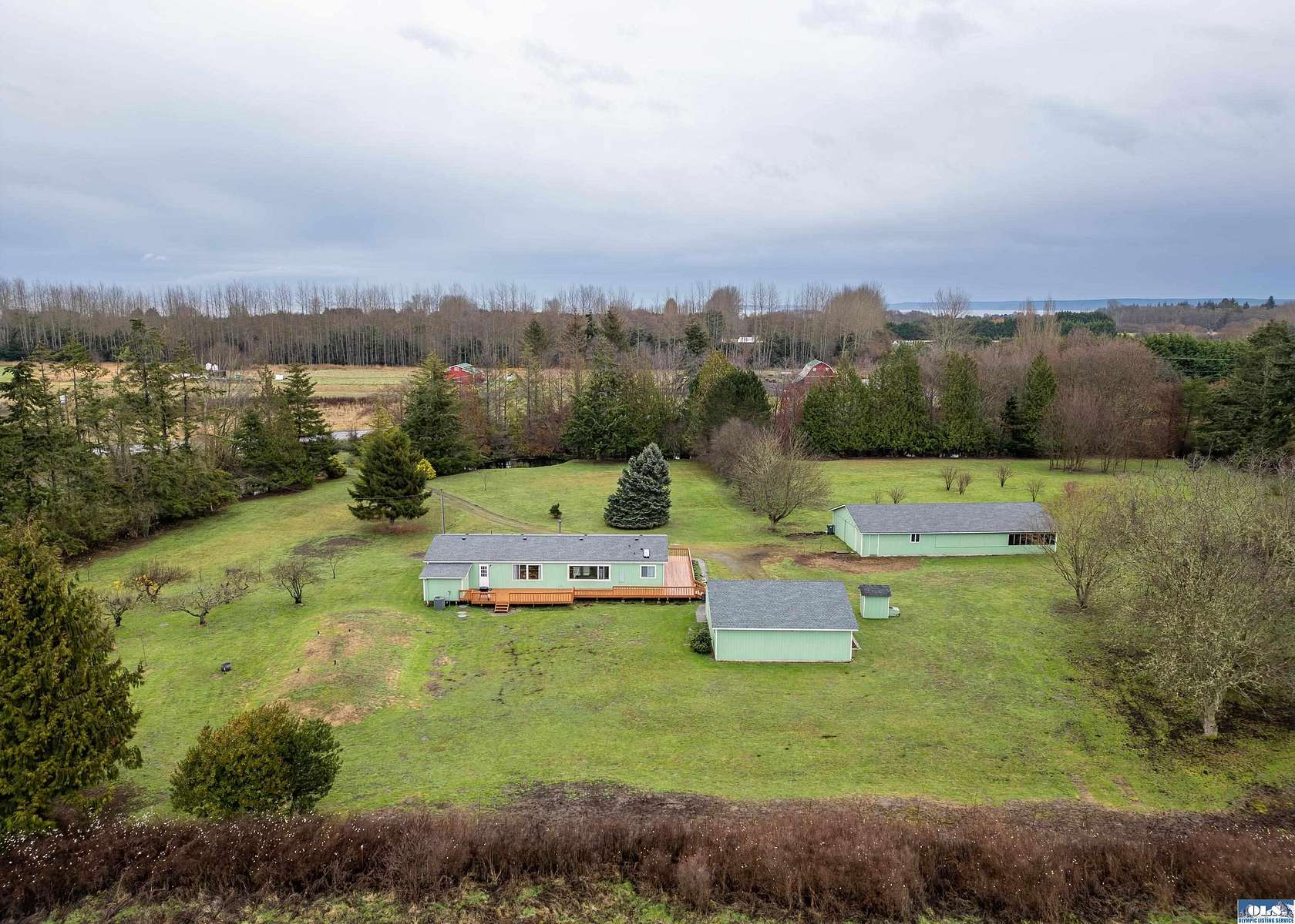 6.46 Acres of Residential Land with Home for Sale in Sequim, Washington