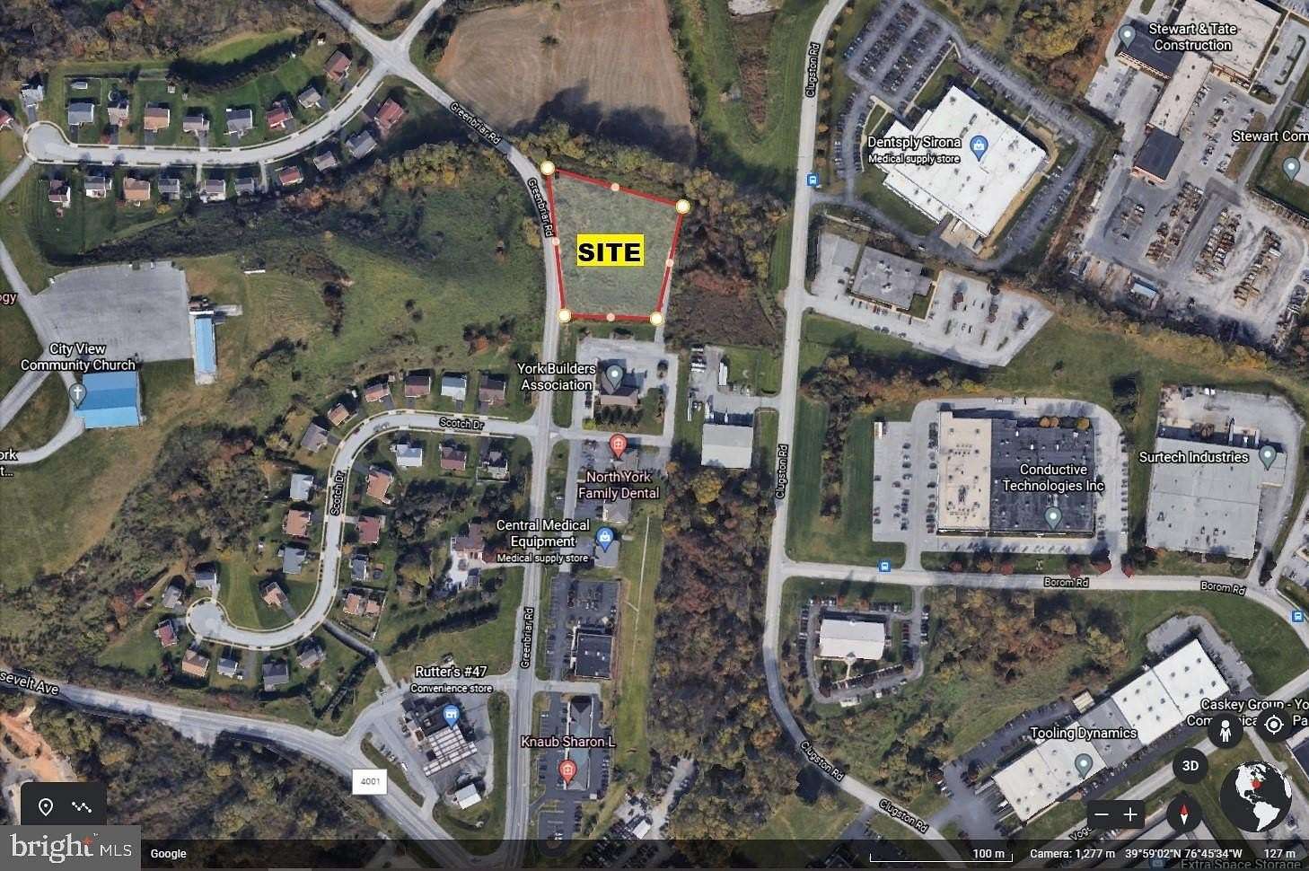 2.7 Acres of Commercial Land for Sale in York, Pennsylvania