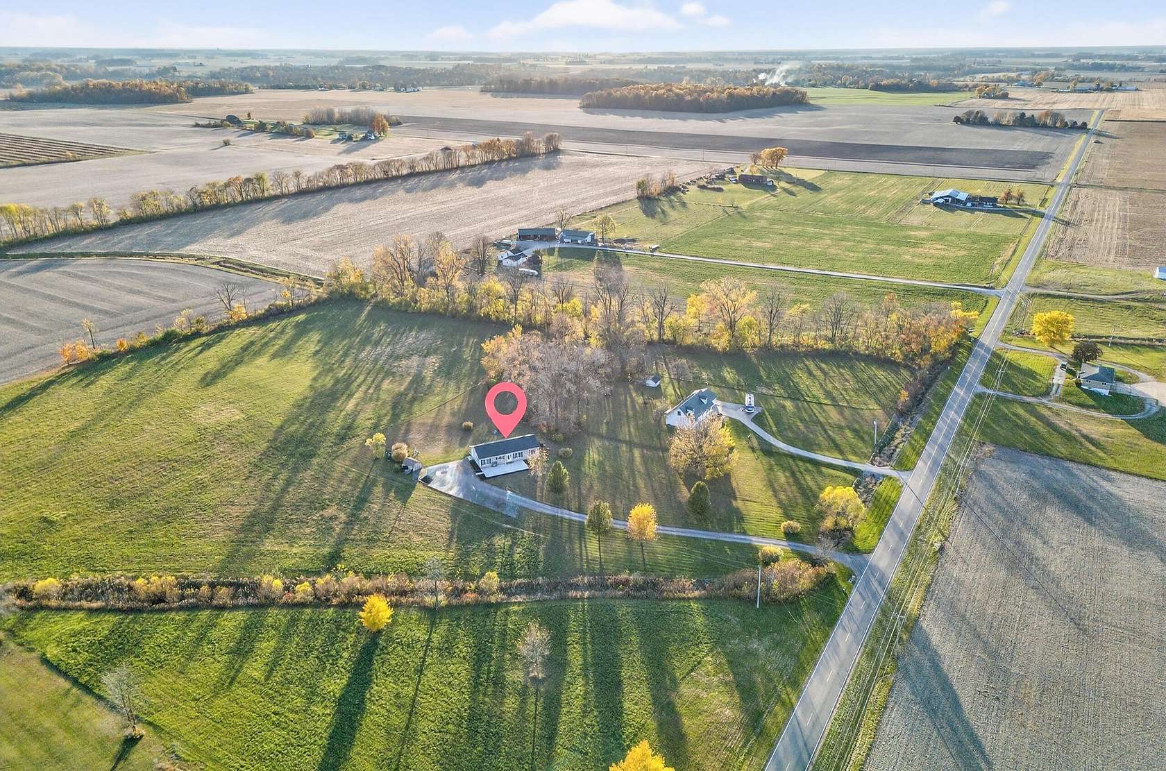 1.66 Acres of Residential Land with Home for Sale in Quincy, Ohio