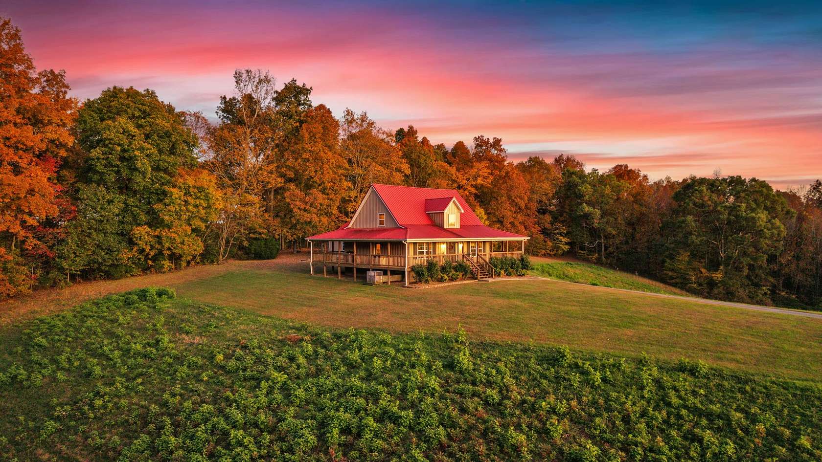 7.5 Acres of Residential Land with Home for Sale in Lynchburg, Tennessee