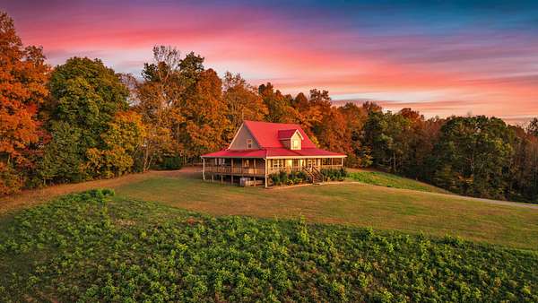 7.5 Acres of Residential Land with Home for Sale in Lynchburg, Tennessee