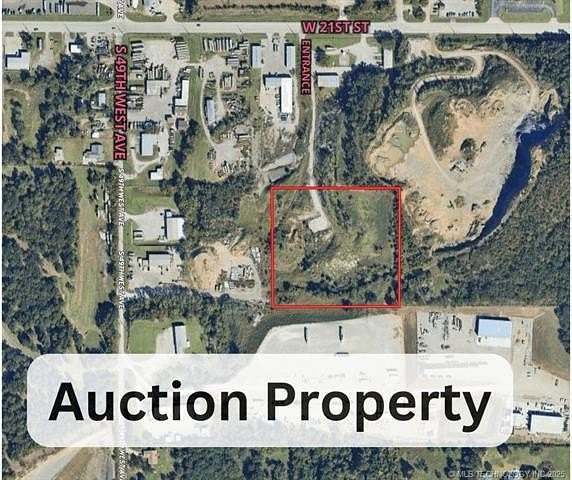 7.8 Acres of Land for Auction in Tulsa, Oklahoma