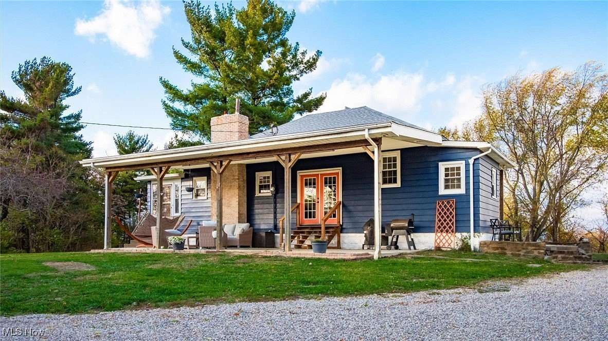 9.36 Acres of Land with Home for Sale in Blue Rock, Ohio