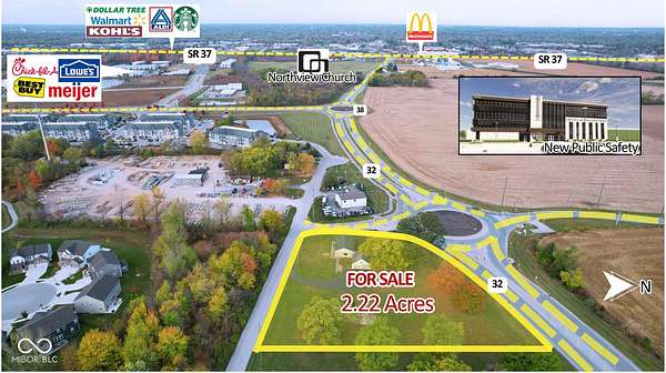 2.2 Acres of Commercial Land for Sale in Noblesville, Indiana