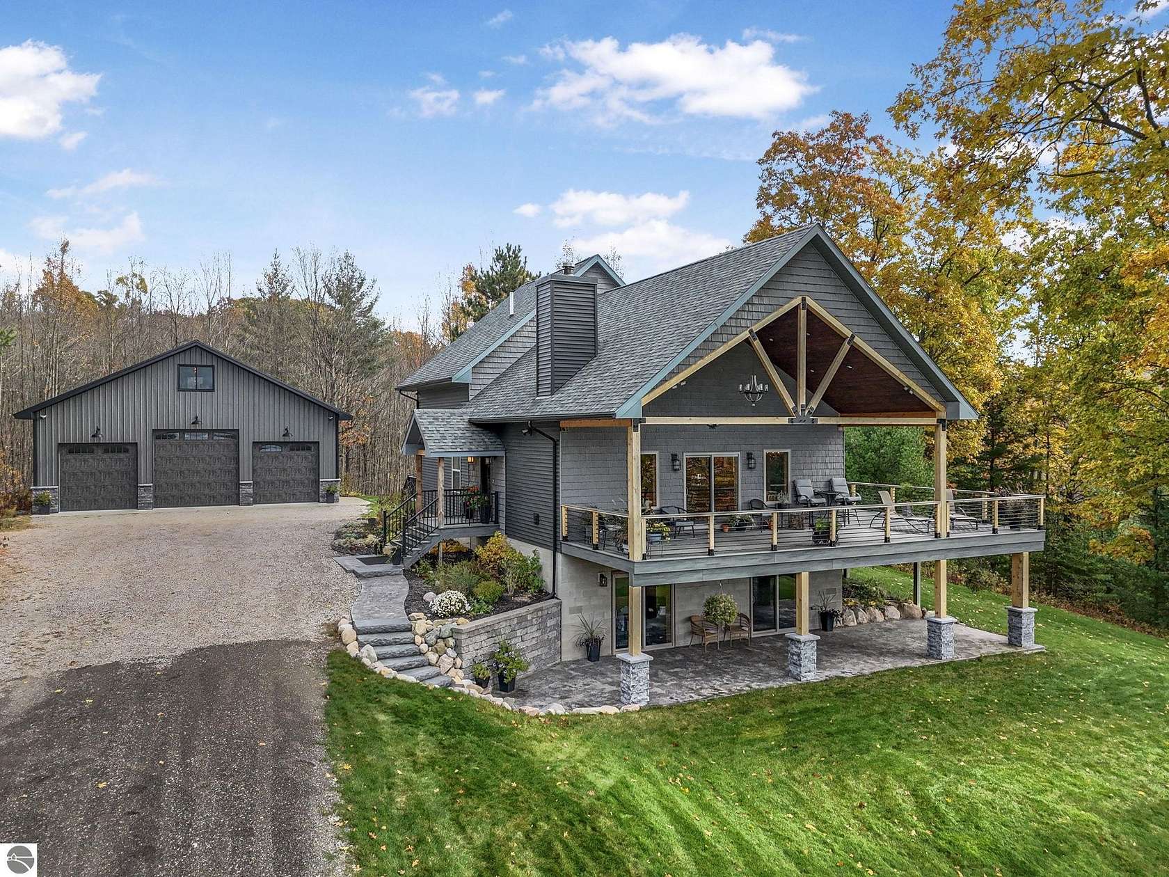 15 Acres of Recreational Land with Home for Sale in Cadillac, Michigan