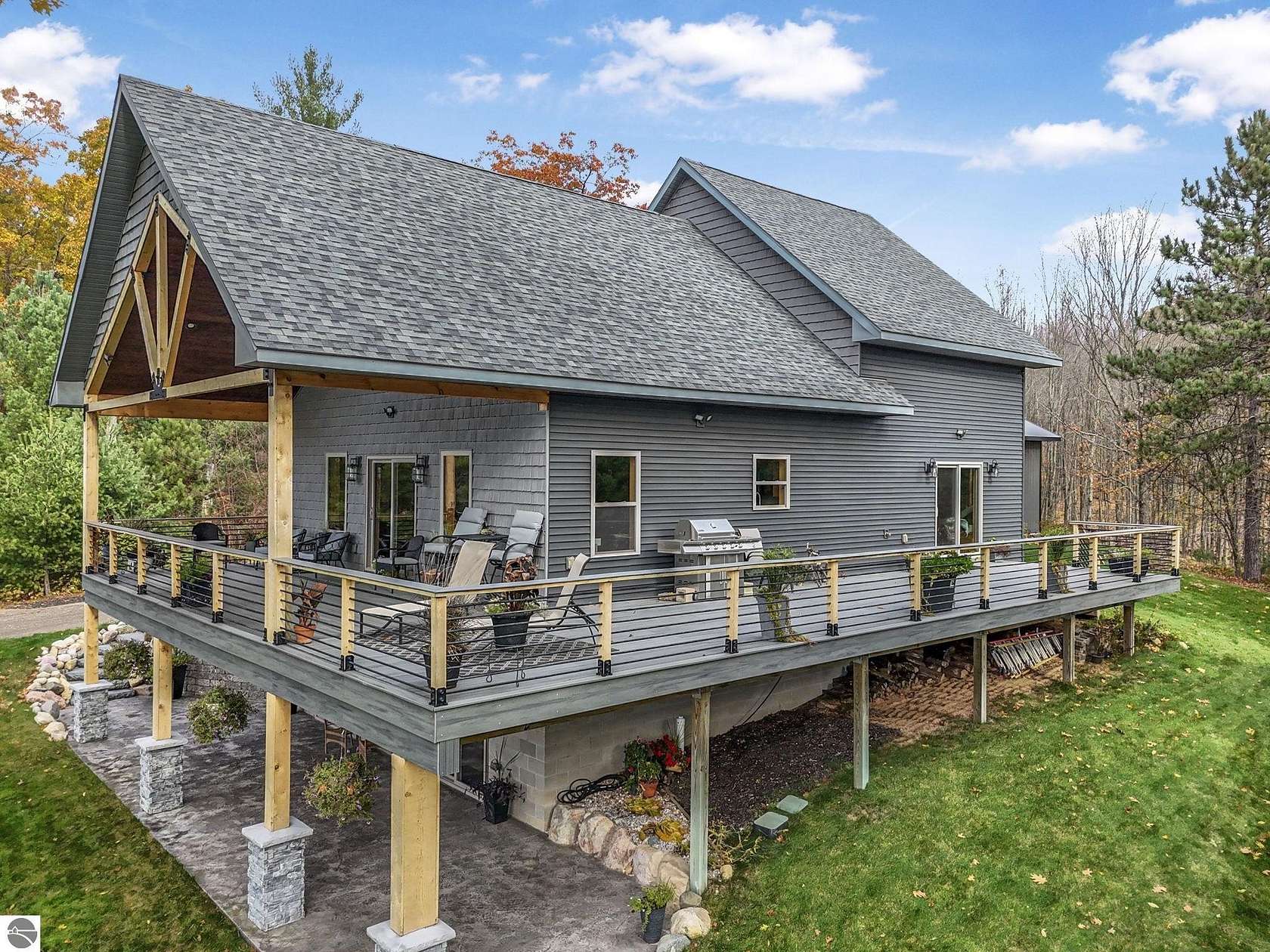 15 Acres of Recreational Land with Home for Sale in Cadillac, Michigan