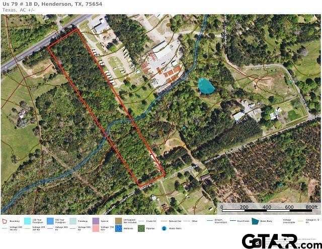 9.7 Acres of Residential Land for Sale in Henderson, Texas