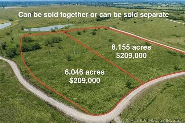 6.16 Acres of Residential Land for Sale in Skiatook, Oklahoma
