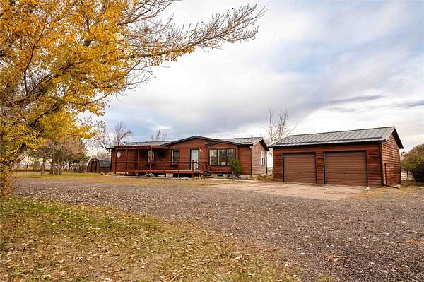 5 Acres of Residential Land with Home for Sale in Great Falls, Montana