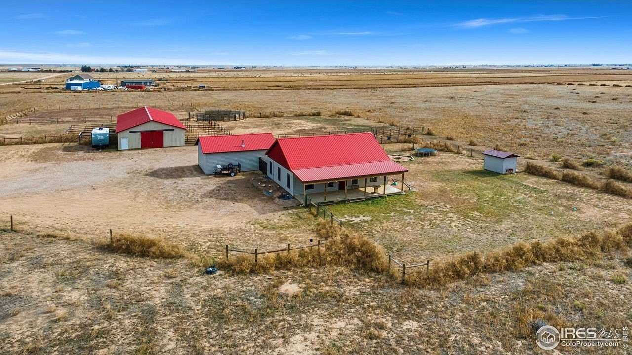 44.8 Acres of Agricultural Land with Home for Sale in Nunn, Colorado