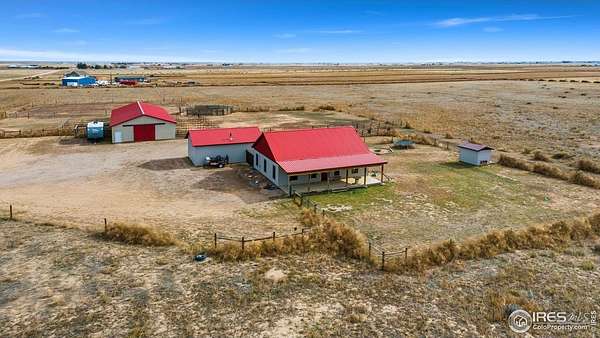 44.8 Acres of Agricultural Land with Home for Sale in Nunn, Colorado