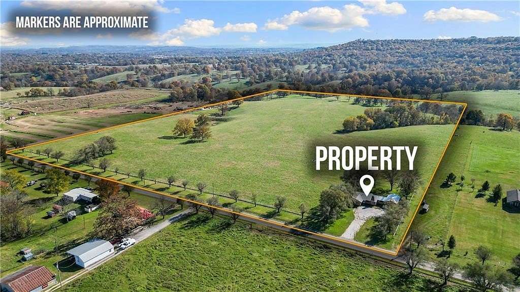 31 Acres of Agricultural Land with Home for Sale in Springdale, Arkansas