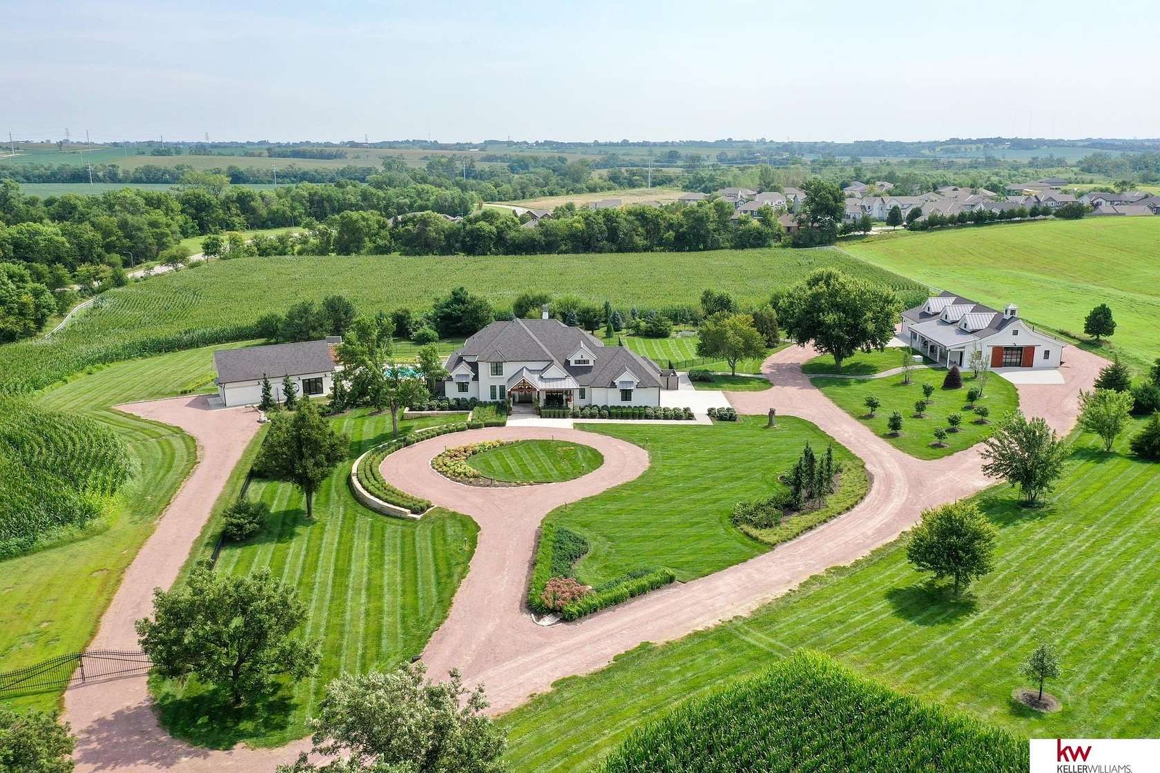 17.7 Acres of Recreational Land with Home for Sale in Bennington, Nebraska